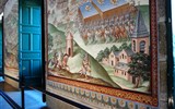 EL ESCORIAL - Španělsko - Escorial, Sala de las Batallas, bitva proti Francouzům Jindřicha II. u San Quentinu 1557