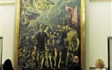 EL ESCORIAL - Španělsko -  Escorial, Sala Prioral, El Greco. Mučednictví San Mauricia, 1580-2