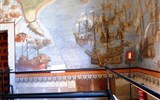 EL ESCORIAL - Španělsko - Sala de las Batallas, námořní bitva u ostrova sv.Michala, 1582