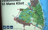 Møns Klint - Dánsko - Møns Klint, mapka přírodní rezervace