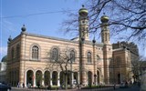 Budapešť, památky a termální lázně adventní 2020 - Maďarsko - Budapešť - Velká synagoga, nevětší v Evropě, 1854-1859
