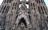 Barcelona a Katalánsko letecky 2019 - Španělsko, Barcelona, Sagrada Familia, věže