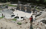 Památky UNESCO - Albánie - Albánie - Butrint - zbytky divadla z doby Římského impéria
