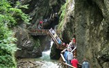 Alpské vodopády, soutěsky a Orlí hnízdo - Německo, Berchtesgaden, soutěska