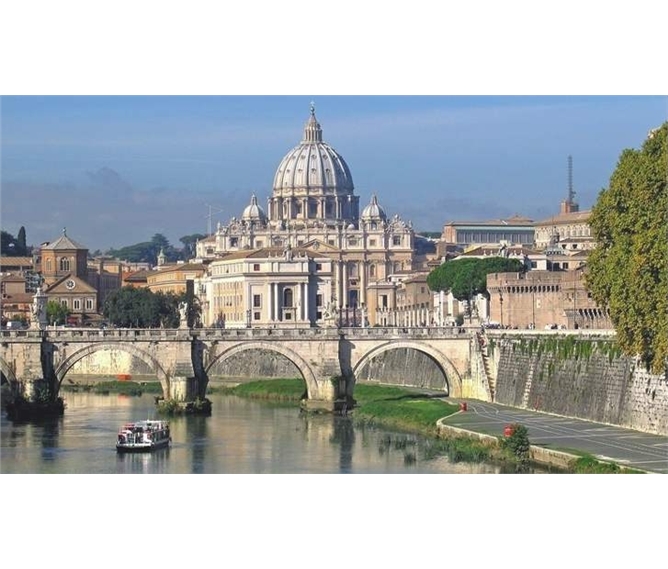 Řím a Vatikán, Genzano, zahrady Tivoli, Subiaco, UNESCO 2020 - Itálie - Řím - bazilika sv.Petra, 1506-90, arch. Bramante, Rafael, Michelangelo, nejvyšší kupole na světě