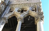 Benátky a ostrovy Murano, Burano, Torcello 2020 - Itálie -  Benátky -  detail dožecího paláce
