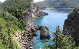 Řecko a Korfu, moře a starověké památky apartmány 2020 - Řecko, Korfu, skalnaté pobřeží