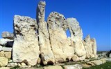 Malta - Malta - Hagar Quim - největší megality použité při stavbě váží až 20 tun